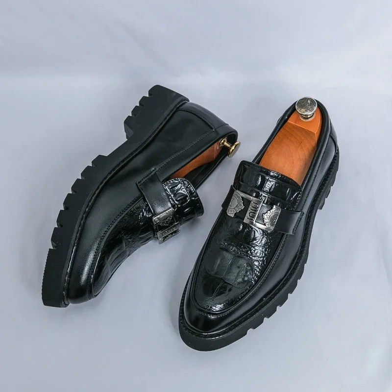 S673b20bc7a5c43d18a1595fcf54cf8cb1 Stylish VIPOL White Loafers for Men Slip-On Dress Shoes for Parties