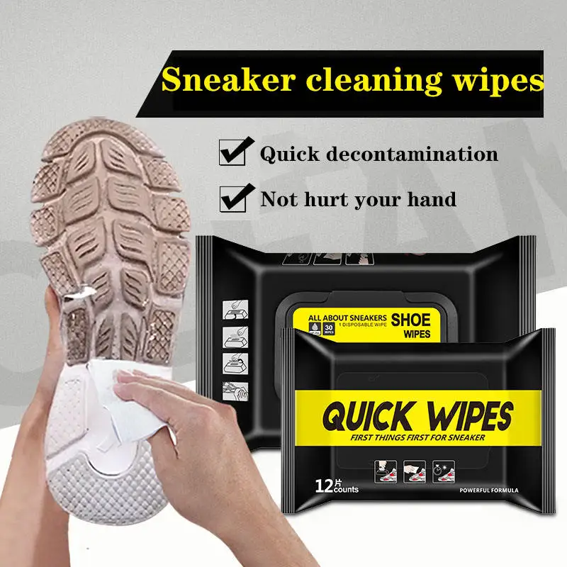 Disposable Shoe Wipes Small White Shoe Artifact Cleaning Tools Care Shoes Useful Fast Scrubbing Quick Clean Wipes