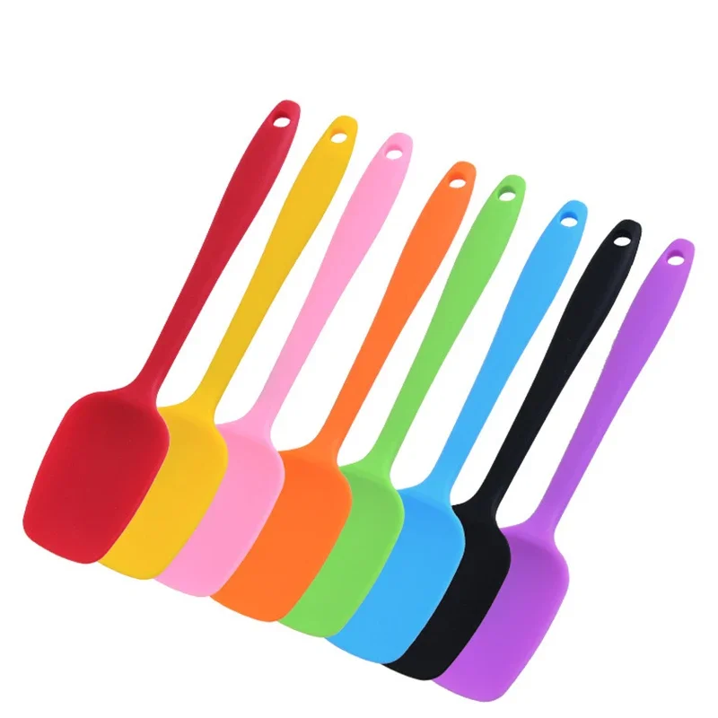 Universal Heat Resistant Integrate Handle Silicone Spoon Scraper Spatula Ice Cream Butter Cake Kitchen Home Cooking Tool Utensil,silicone kitchen utensils,kitchen utensils,silicone spatula,baking spatula