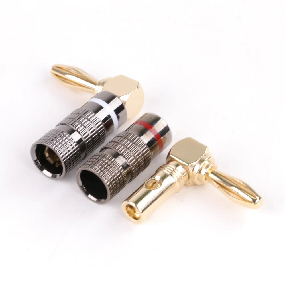 4mm gold-plated adaptador de alto-falante de vídeo