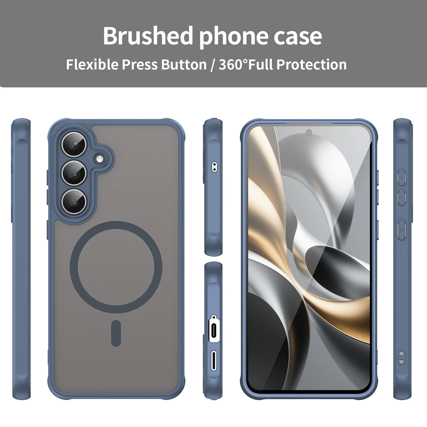 Enhanced Product Title:  
Durable Transparent Magnetic Wireless Charging Protective Back Cover