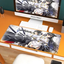 Mousepad base de borracha antiderrapante para o jogo de computador portátil à prova dwaterproof água tapete de mesa grande mousemat do rato do computador do jogo sexy azur lane grande mousemat