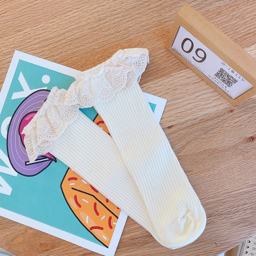 20pair/lot Princess Girl Socks Lace Ruffle Kid Girls knee high Baby Girls Long Socks Newborn Infant Baby Leg Warmer Frills Socks 37 S673b99041bdc4b6398bb1334d24d65d70