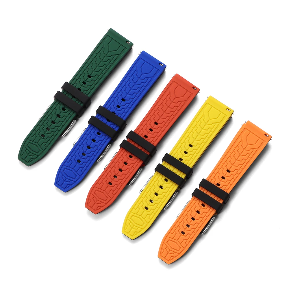 Silicone Quick Release Universal Watch Strap - Men's & Women's Replacement Wristband