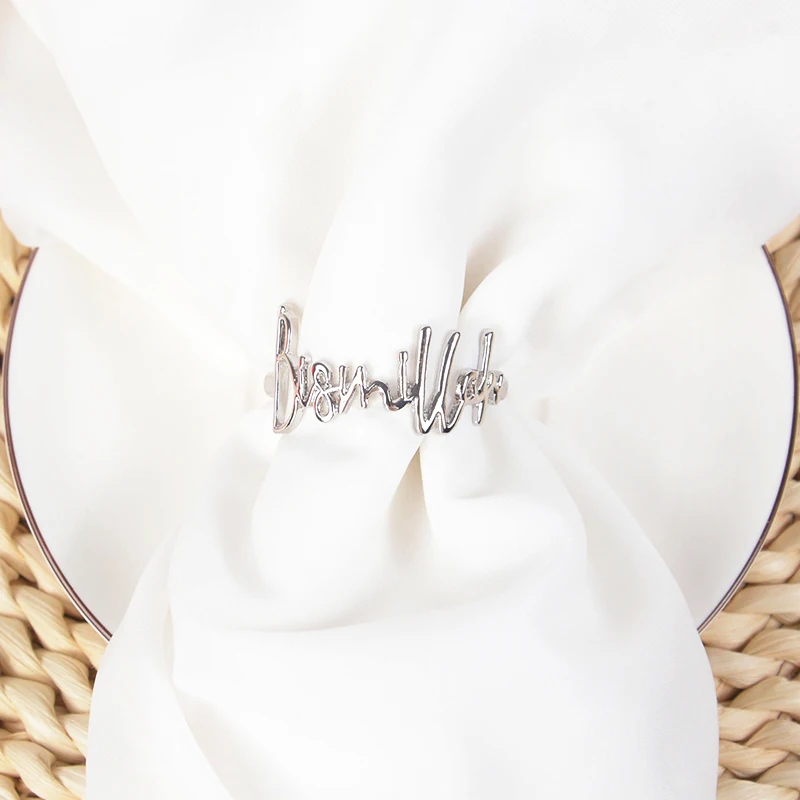 Bismillah Napkin Rings Eid Mubarak Muslim Islamic Ramadan Kareem Suhoor Iftar Dinner Table Decoration Housewarming Gifts napkin ring