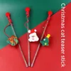Cat Toys Cats Teasing Sticks Christmas Cute Cat Stick Santa Claus Elk Pet Toys Enjoy Yourself Soothing Cat Supplies Christmas