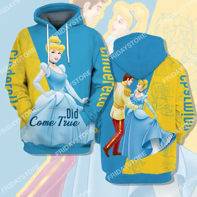 

Cinderella T-shirt Did Come True Cinderella Couple T-shirt Amazing DN Cinderella Hoodie Sweater 2022 Disney Hoodie