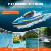VEVOR HJ819 RC Boat 2.4GHz 12 km/h High-Speed Remote Control Racing Ship Water Speed Boat Children Model Toy for Kids Adults 4