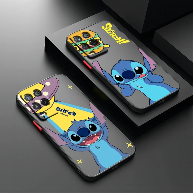 Stitch Cute Trend Anime Per Oppo Find X5 X3 Neo F21S F21 K10 Pro Lite Tpu Custodia Per Telefono Traslucida Smerigliata Antiurto