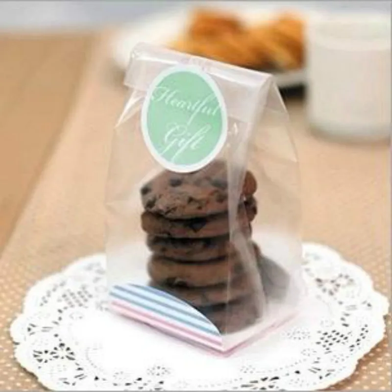 

8.5*23cm Exquisite Translucence Plastic Cake Biscuit Packaging Bag Cookie Bag Baking Supplies 100pcs/lot
