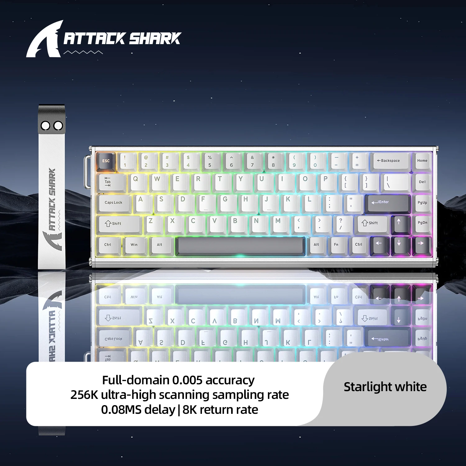 ATTACK SHARK X68MAX HE アルミニウム ラピッド トリガー 8KHz 有線