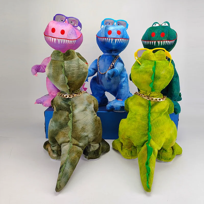 High Quality Creative Electric Plush Toys Dinosaur Singing Dancing Learning To Speak Swinging Tyrannosaurus Children's Gifts