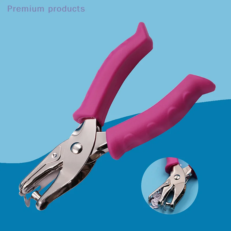 1개 귀여운 원형 펀치, 3-6mm 용량, 스크랩북 종이 DIY 공예 모양 커터 펀치
