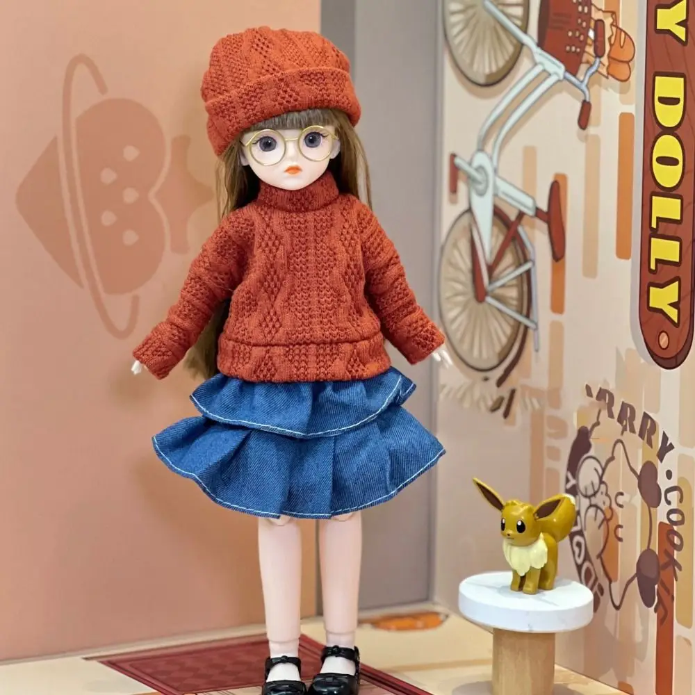 Interesting Movable Big Eyes Princess BJD Doll Korean Makeup Look Mini 30cm Bjd Doll Cute Sweet 1/6 BJD Doll Mini Girl Toy Kids