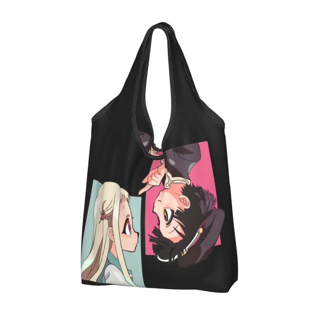 

Многоразовые сумки для покупок Jibaku Shounen с аниме унитазом Hanako Kun, большие моющиеся сумки-тоут для продуктов