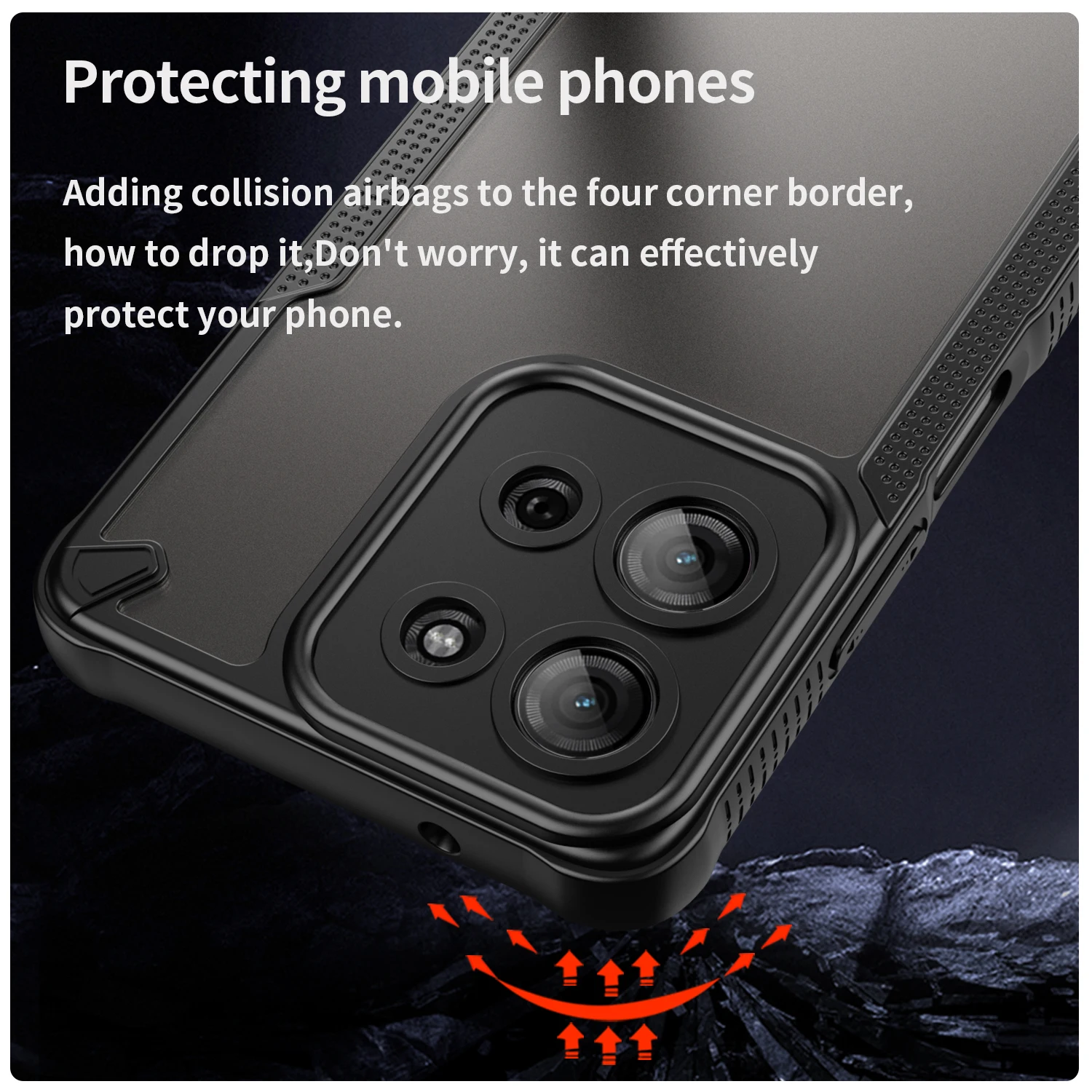 Hybrid Rugged Protective Armor Phone Case - Shockproof Cover