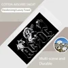 A-AC D-DC Band Towel Luxury Bathroom Hand Towels Cotton and Microfiber Back Personalized Gift Towel 2