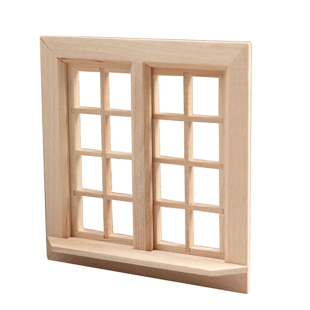 

House The House Furniture Houses Door Wood Frame Gnome Accessories Fairy Landscape Micro Model Mini Shutters