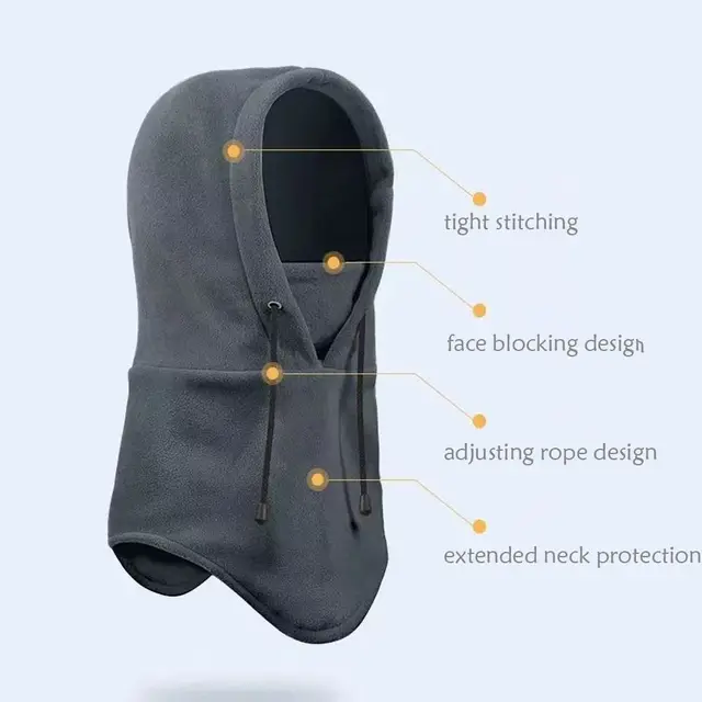 Fashion Polar Fleece Women Men Balaclava Winter Hat Beanies Warmer Windproof Full Face Ski Mask Caps Men Bonnets Scarves 5