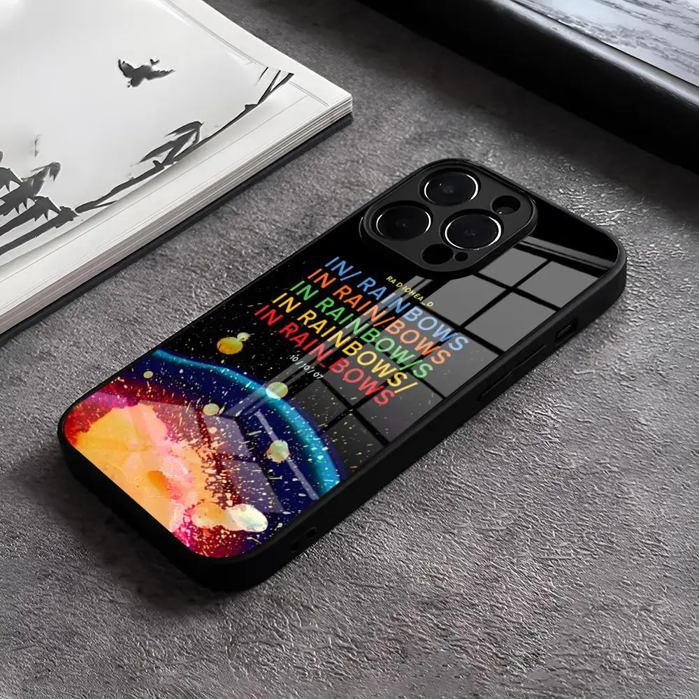 Rainbow Radiohead Band Glass Design Phone Case Cover