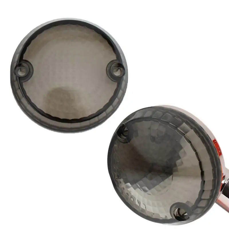 

Motorcycle Turn Signal Cover 3 Inch Bullet Turn Signal Light Lens Covers Dustproof Front Rear Smoke Light Caps Motorcycle