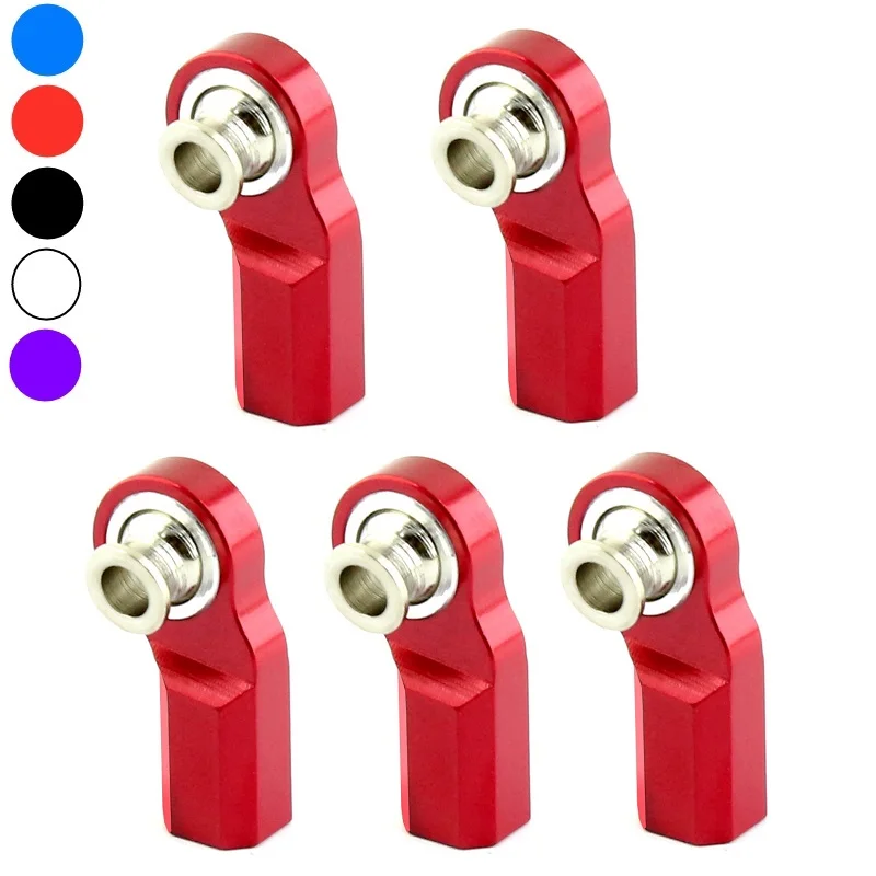 5Pcs M3 Metal Link Rod Testa A Sfera Bend Rod End Joint End Per 1/10 Rc Car Axial Scx10 Wraith Traxxas Trx4 D90 Cc01 Parti Di Aggiornamento