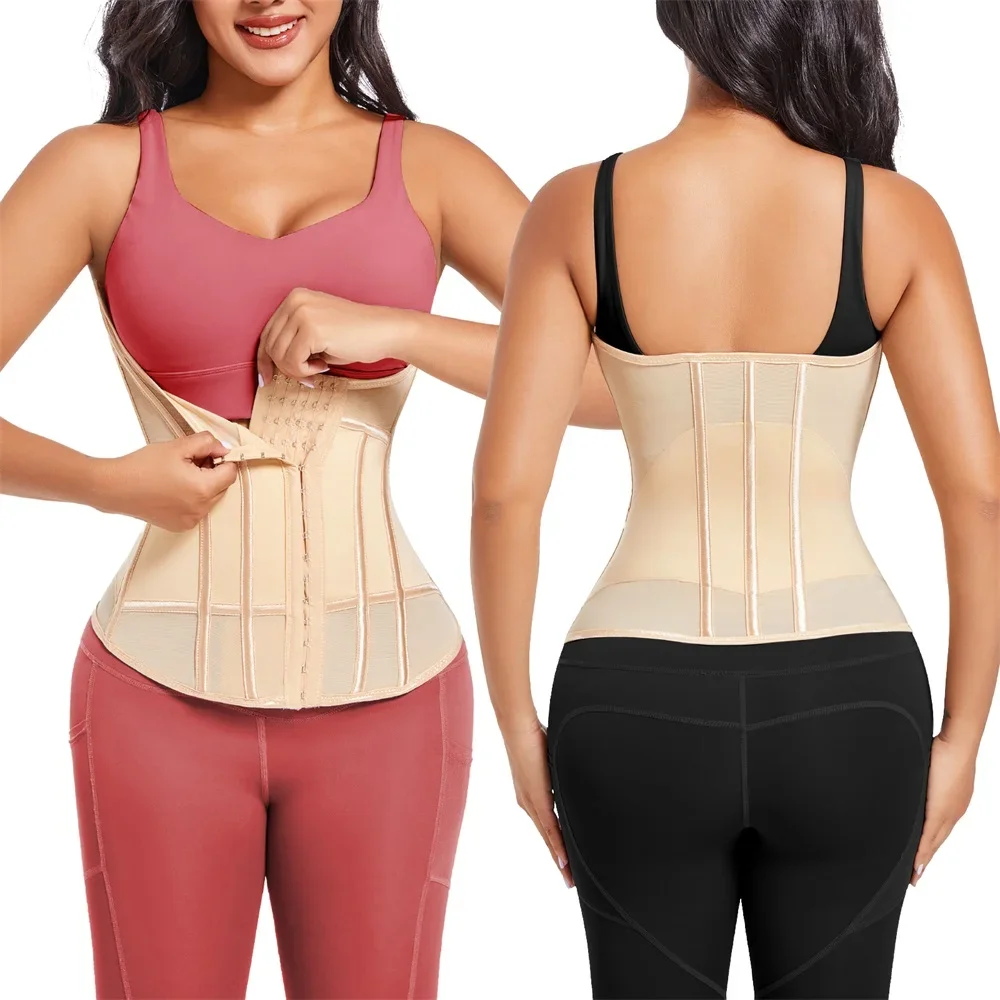 Description Picture 5 of itemMiiOW Waist Trainer Corset Women Binders Shapers Tummy Wrap Body Shapewear Slimming Belt Flat Belly Workout Women Shaper Girdle