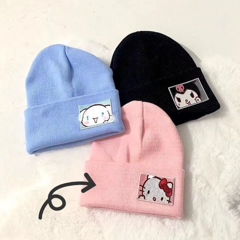 Hello Kitty Melody Winter Hat cartoon 