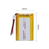 103450 3.7V 2000mAh Polymer Lithium Rechargeable Battery jst PH 2.0mm 2pin plug for Camera GPS navigator MP5 Bluetooth Headset - Image 6