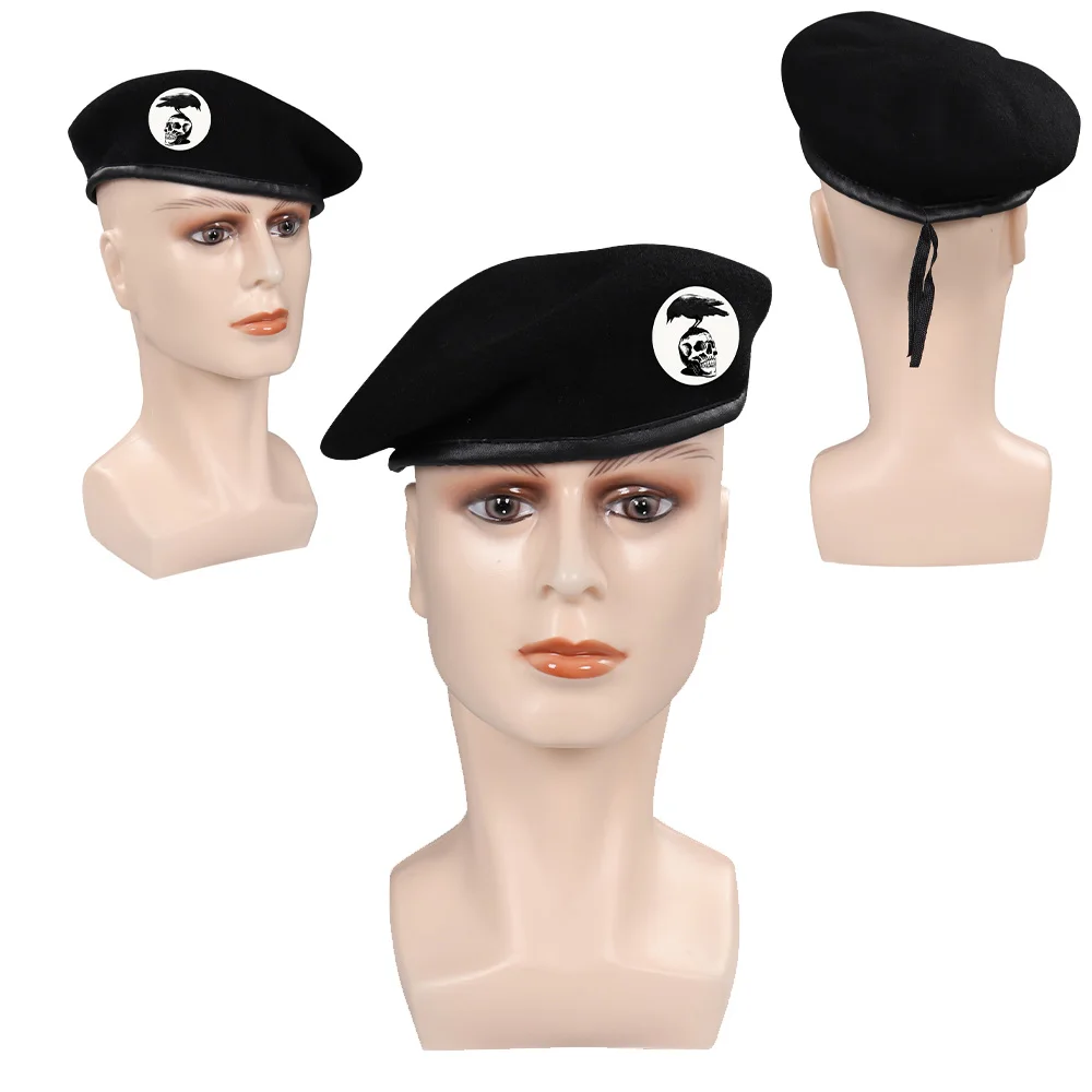 

Barney Cosplay Ross Berets Hat Daily Hat Cap Outfits Accessories Men Women Adult Halloween Carnival Party Disguise Costume Props