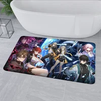 Doormats Honkai Star Rail Non-slip Bedroom Mat Halllway Entrance Carpet Kitchen Floor Foot Mat Flannel Room Decor Bathroom Rug 2