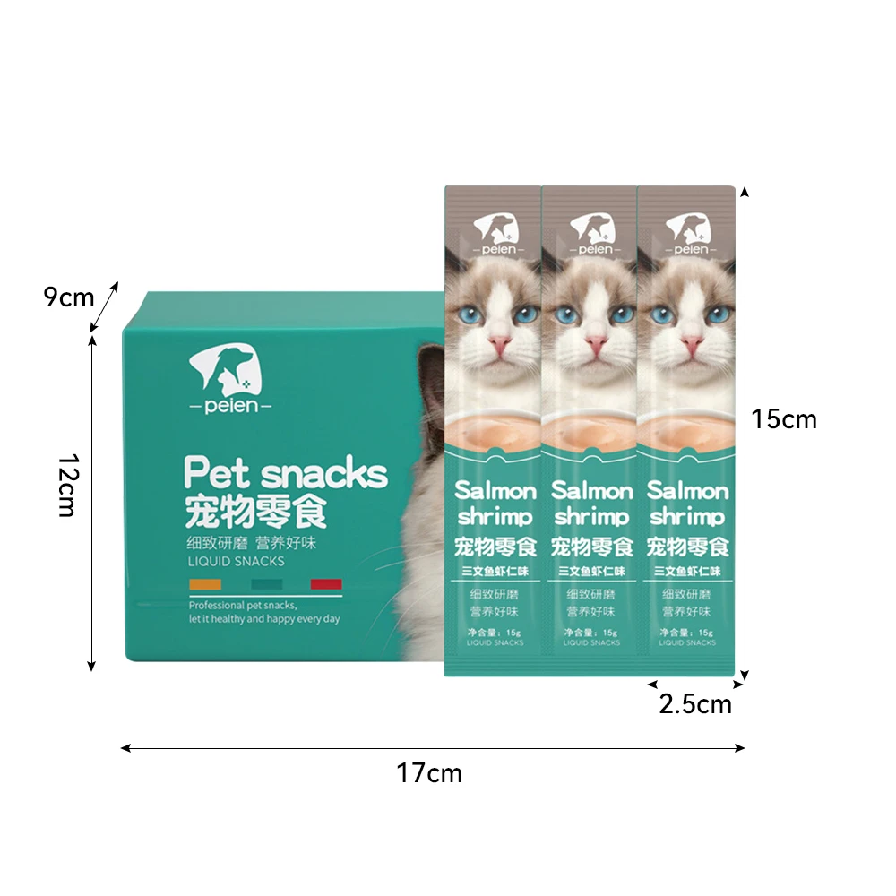 Cat Wet Food Strips 30 PCS 3 Flavours