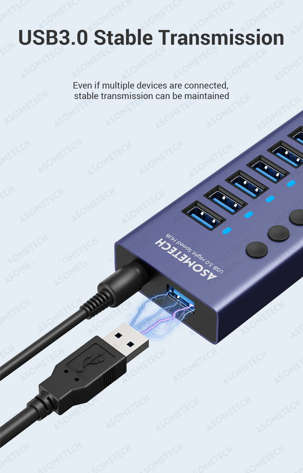 de energia, Multi USB Extender, 4 Portas,