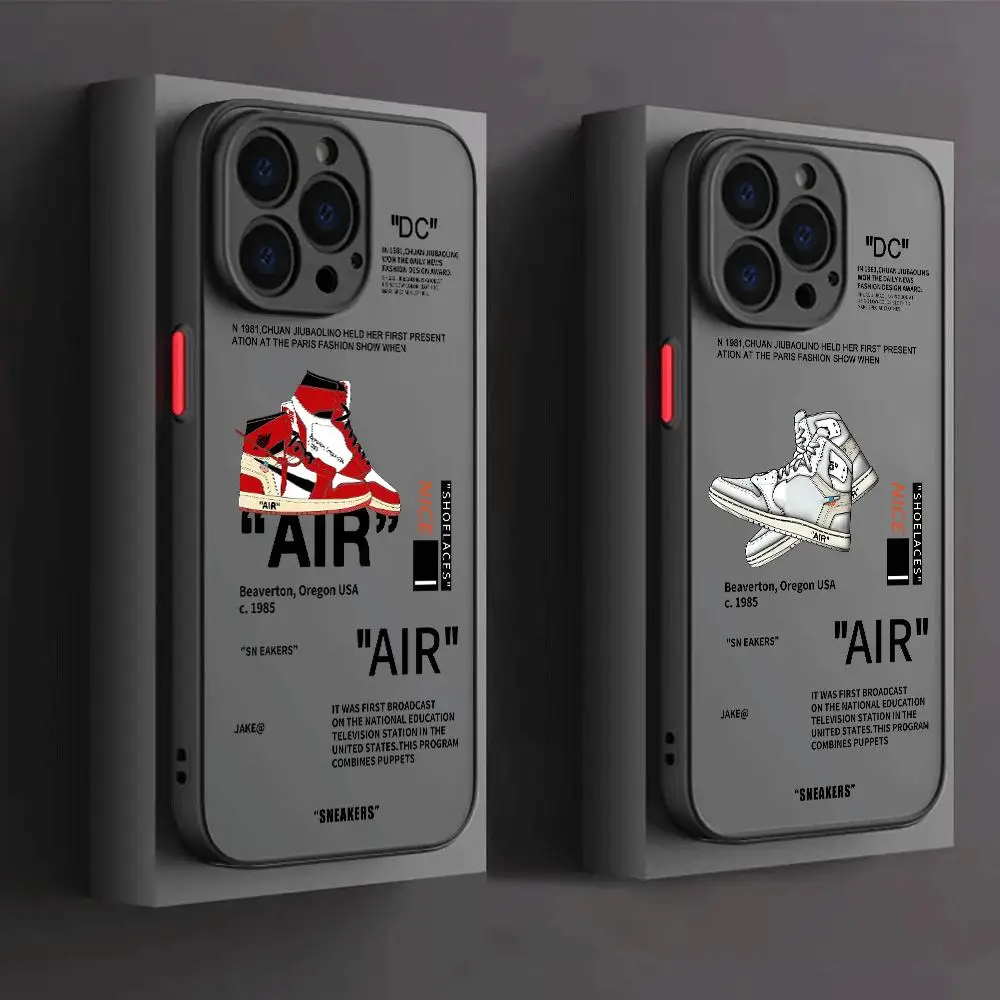 아이폰 XS X 13 12 미니 14 프로 맥스 SE 11 프로 7 6S 8 플러스 XR 15 프로 14 프로용 케이스, 일본 유행 브랜드 스니커즈 오프