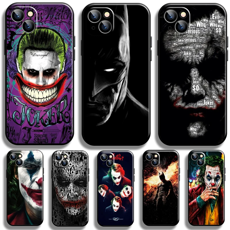 iphone xr card case Marvel Bat-Man Joker Clown For Apple iPhone 13 12 11 Pro 12 13 Mini X XR XS Max SE 5 6 6s 7 8 Plus Phone Case Silicone Cover phone cases for iphone xr