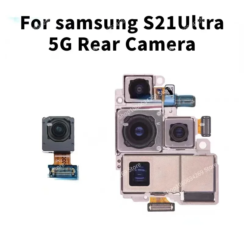 

Original Rear Front Camera For Samsung Galaxy S21 Ultra 5G G998B G998U Frontal Selfie Back Backside Camera Module Spare Parts