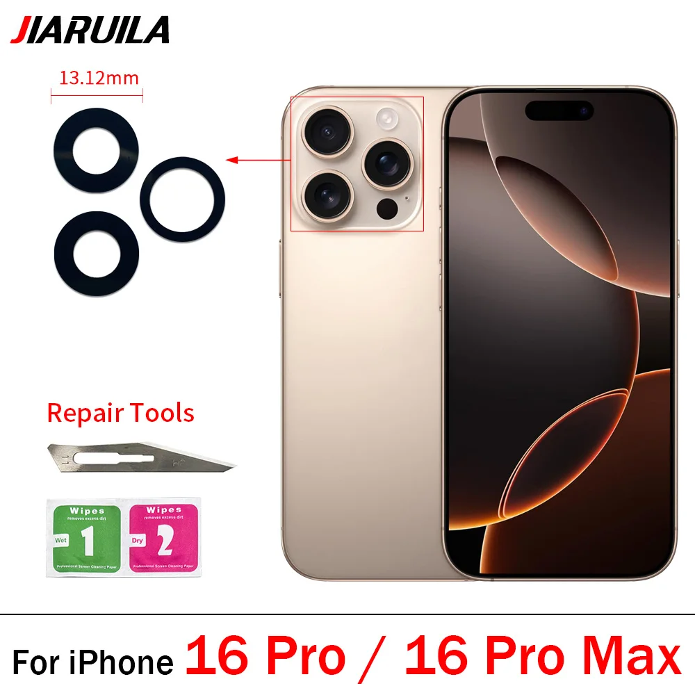 Premium Back Rear Camera Glass Lens with Adhesive