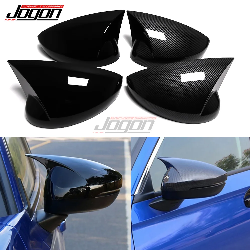 

For Honda Civic 11th 2022 Car OX Horn Side Rear View Mirror Cover Wing Mirror Covers Shell Cap Car Accessories Exterior Upgrade