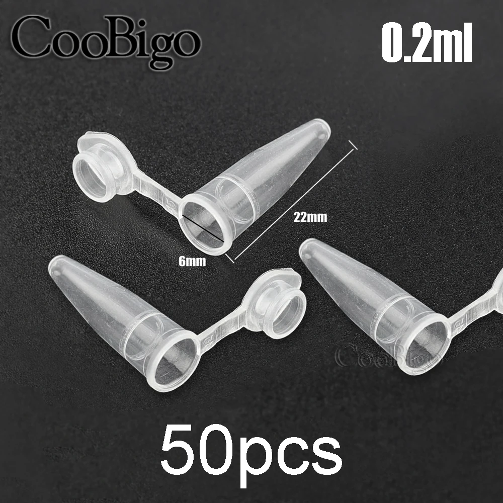 0.2-10ML Garden Seed Storage Centrifuge Tube Plastic Bottles Container Cap Science Laboratory Test Accessories Clear 50pcs plastic storage bottle,plastic storage tubes