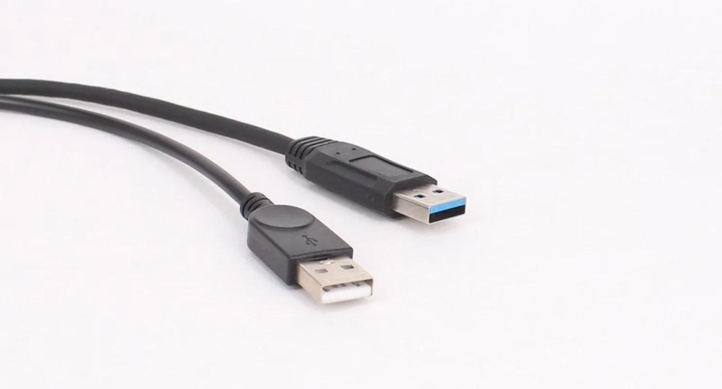 Usb 3.0 Fêmea para Dupla Usb Macho com Dados de Energia Extra y Cabo de Extensão para 2.5 Disco Rígido Móvel 1pc Preto - Imagem 3