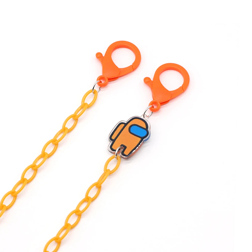 Face Mask Chain For Children Acrylic Fashion Sunglasses Lanyard Cartoon Spaceman Strap Trendy Eyeglass Holder Strap Hang on Neck