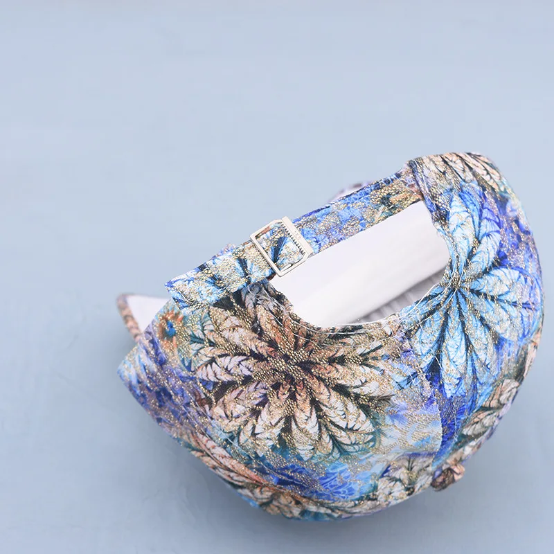 New Fashion Women Multicolor Printing Baseball Cap Bling Pearl Decoration Casual Caps Adjustable Outdoor Summer Hats