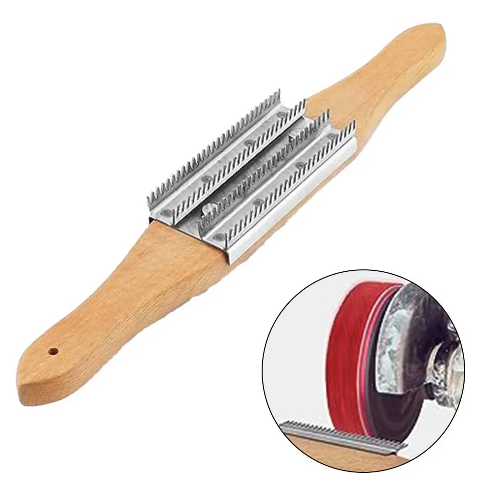 Beech Wood Handle Rake Buffer Wheel Rake For Long-time Buffing Job Ergonomic Design Large Package Content Professional Design