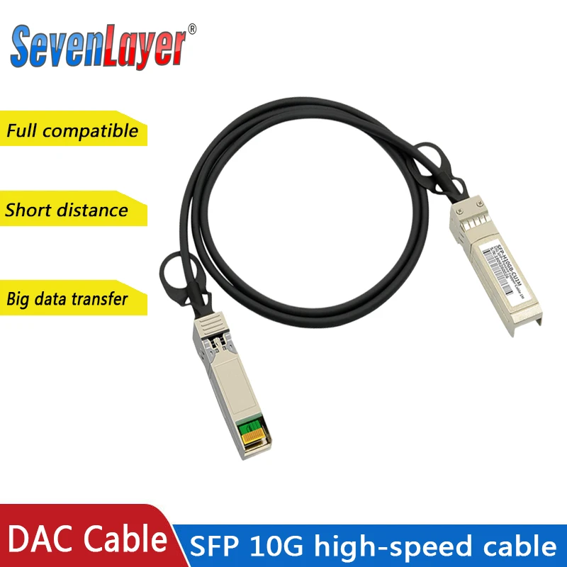 10G SFP+ Direct Attach Passive Copper Cables DAC Cable Direct Attach Passive Cable 0.5-10M for Cisco Huawei MikroTik Switch fast connector fiber optic