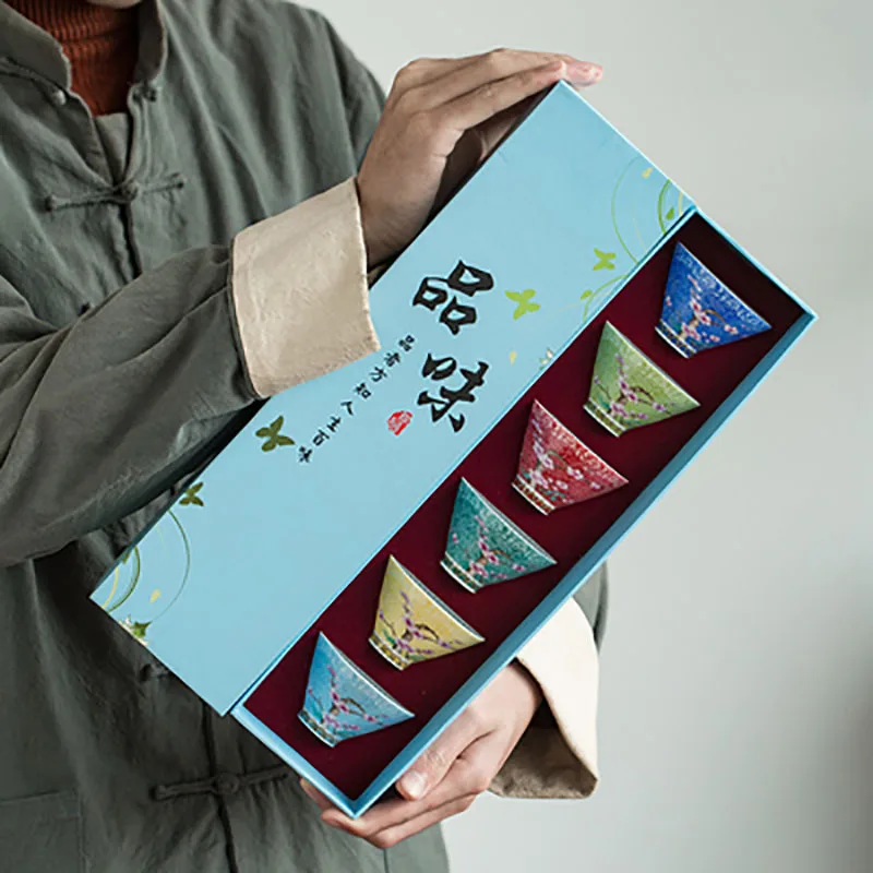 Ceramic Chinese Tea Set, Handmade Flower, Peony, Lotus, Traditional Porcelain Kung Fu Tea Pot and Cup Bowl, Tea Ceremony Set G