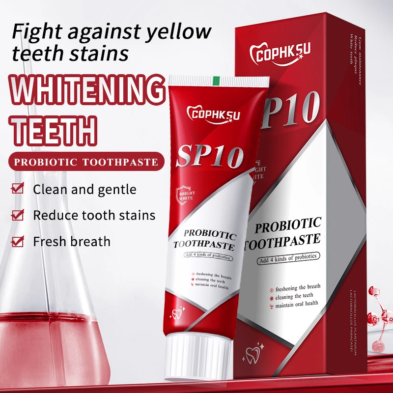 Probiotic Toothpaste SP-10 Whitening Tooth Remove Plaque Stains Teeth Whitener Oral Hygiene Clean Fresh Breath Denta 100g New