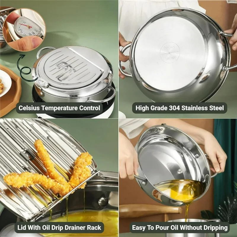 oked, crispy fried foods every time. Ideal for home cooks and professional chefs alike, this durable sleek deep fryer is a m