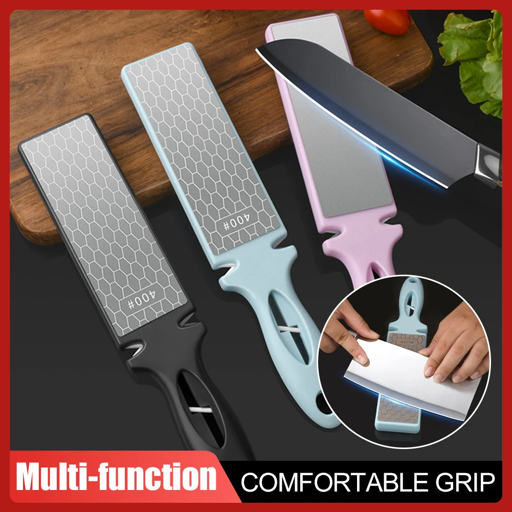 

5-in-1 Emery Knife Sharpener 400 1000 Grit Handheld Double-Sided Knife Sharpning Stone Scissors Sharpener Kitchen Accessories