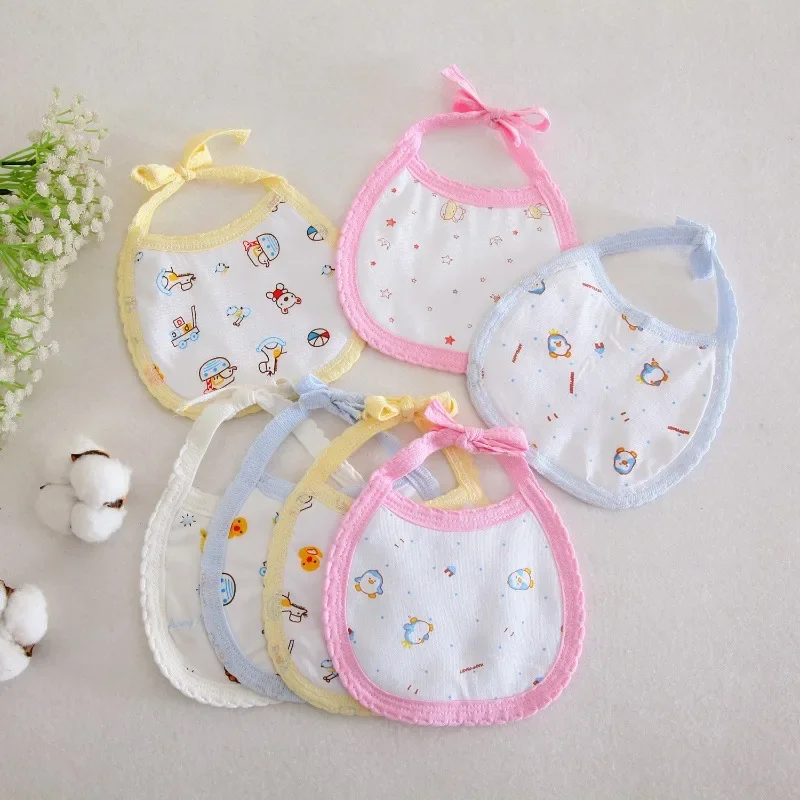 

Newborn waterproof and soiled saliva towel baby baby all cotton rim teething bib Four seasons baby bib bib