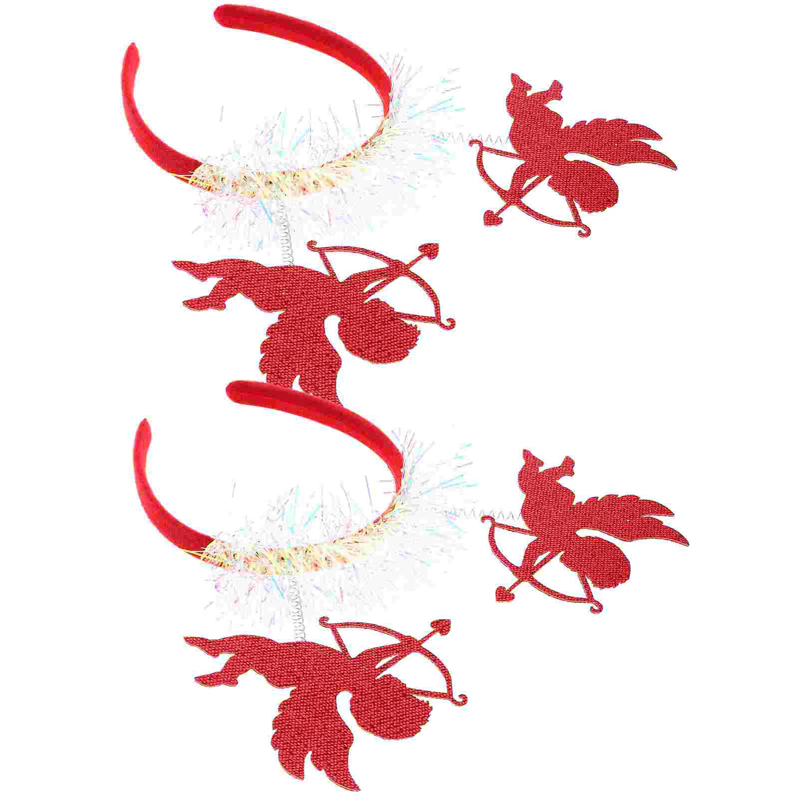 

2pcs Valentine Headband Party Hair Band Holiday Headband Hair Band Hair Accessory